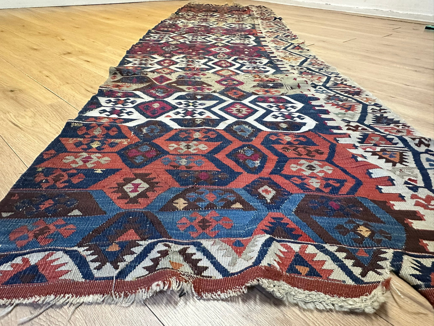 Orientteppich handgeknüpft 325x90 cm ANTIK Kilim Anatolien