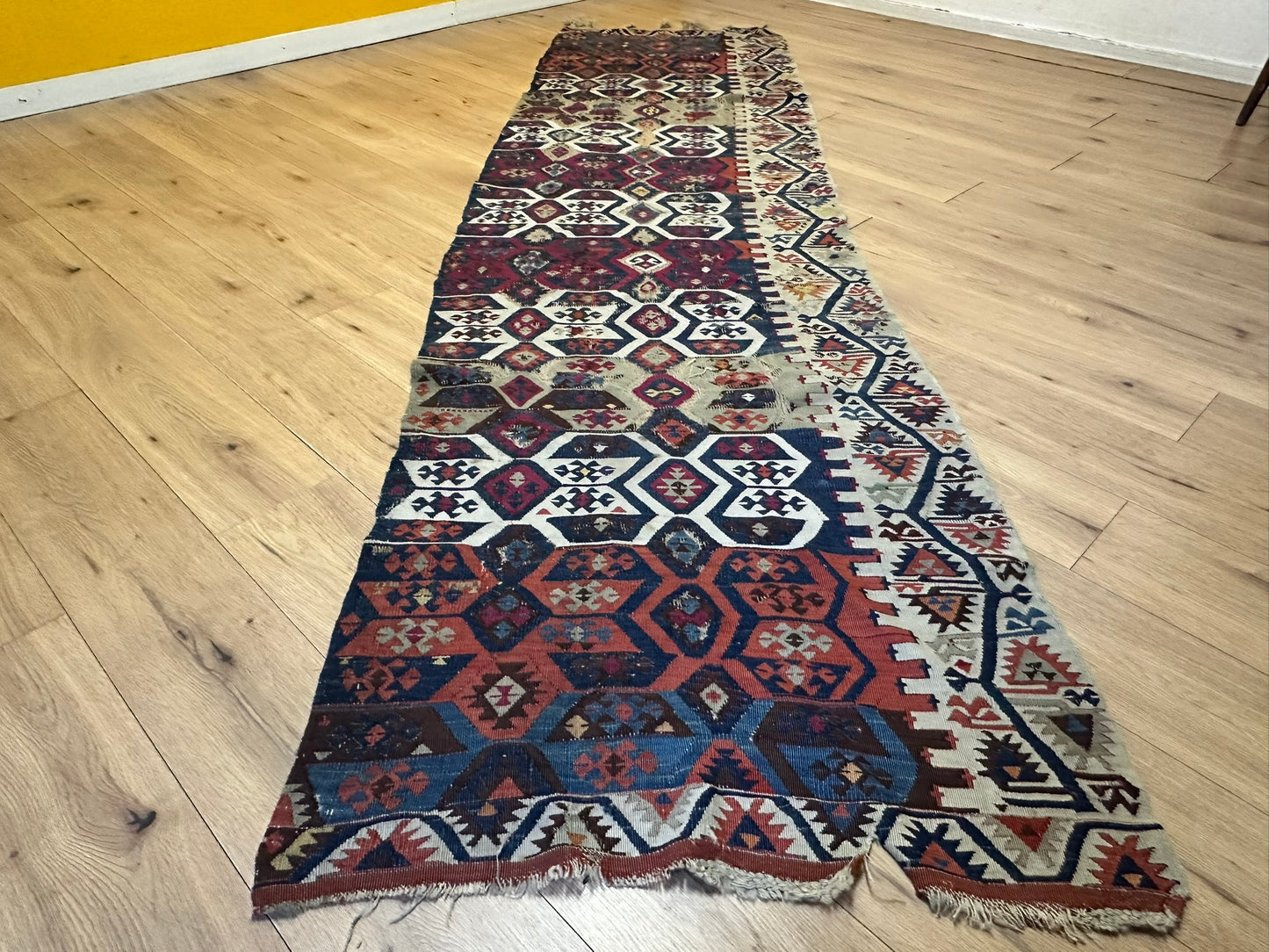 Orientteppich handgeknüpft 325x90 cm ANTIK Kilim Anatolien