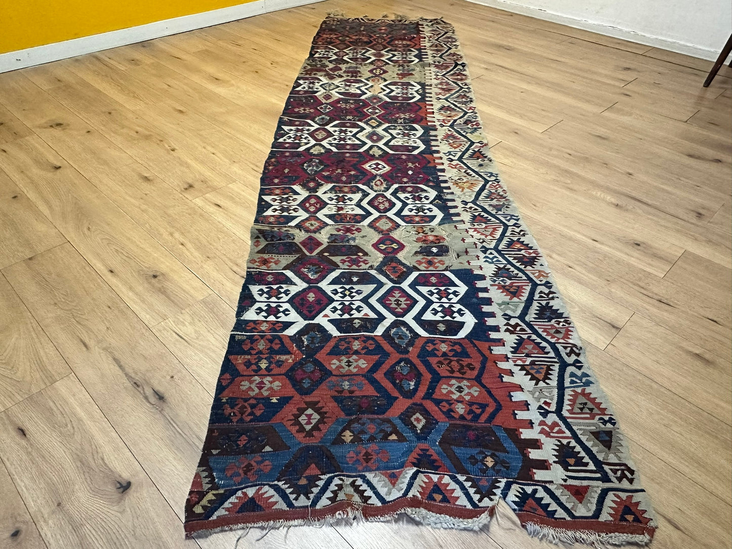 Orientteppich handgeknüpft 325x90 cm ANTIK Kilim Anatolien