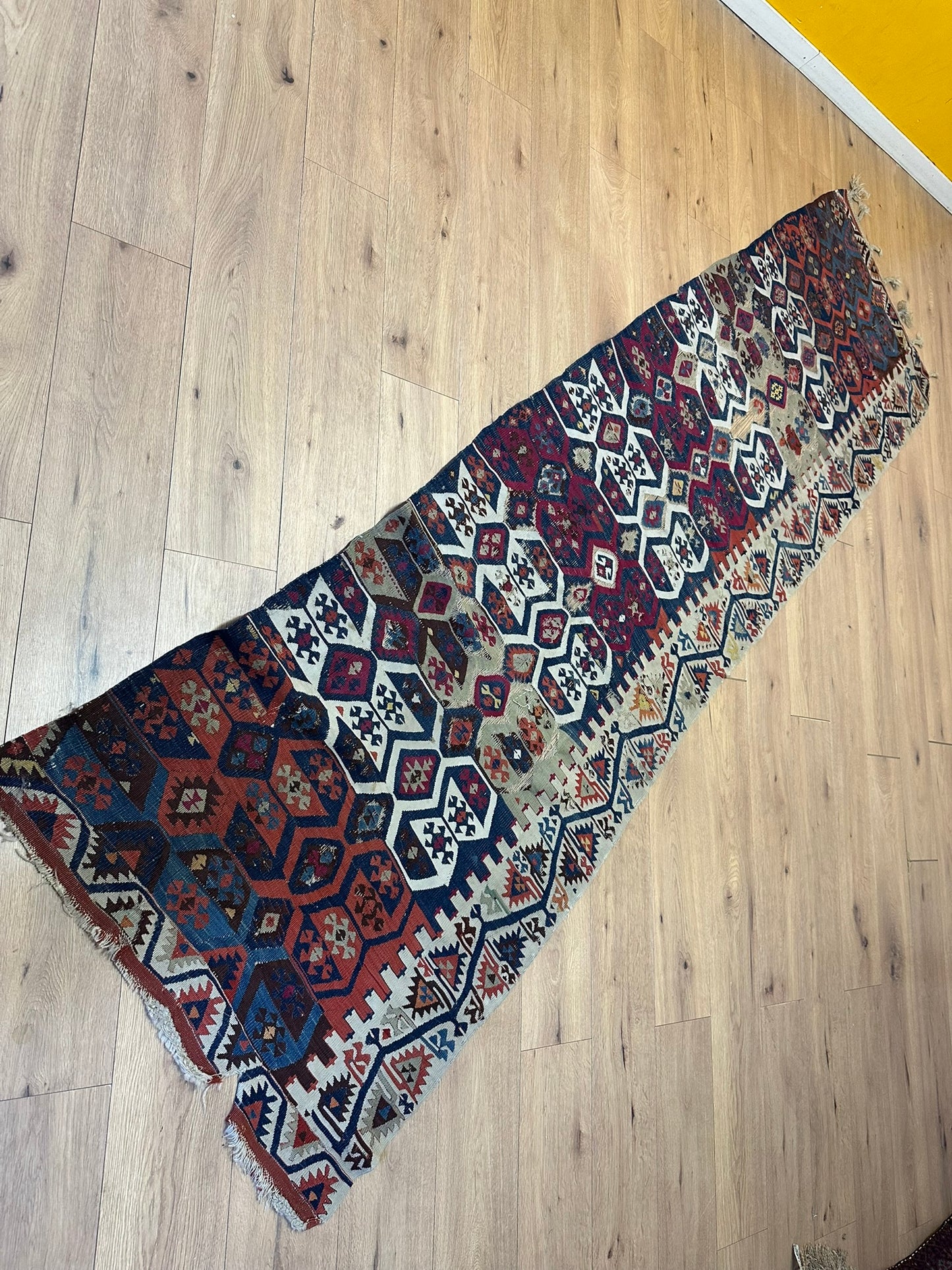 Orientteppich handgeknüpft 325x90 cm ANTIK Kilim Anatolien