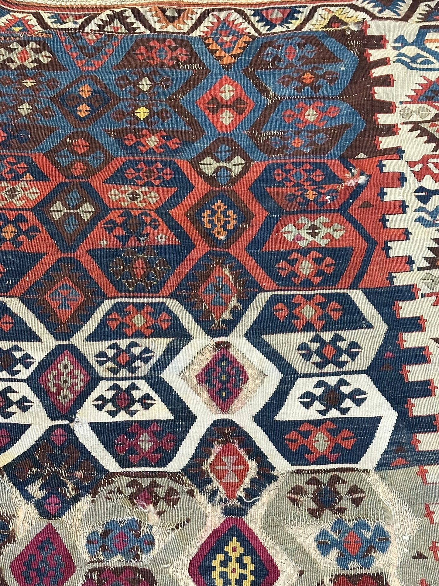 Orientteppich handgeknüpft 325x90 cm ANTIK Kilim Anatolien