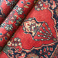 Antiker Keschan Orientteppich handgeknüpft 195x135 cm