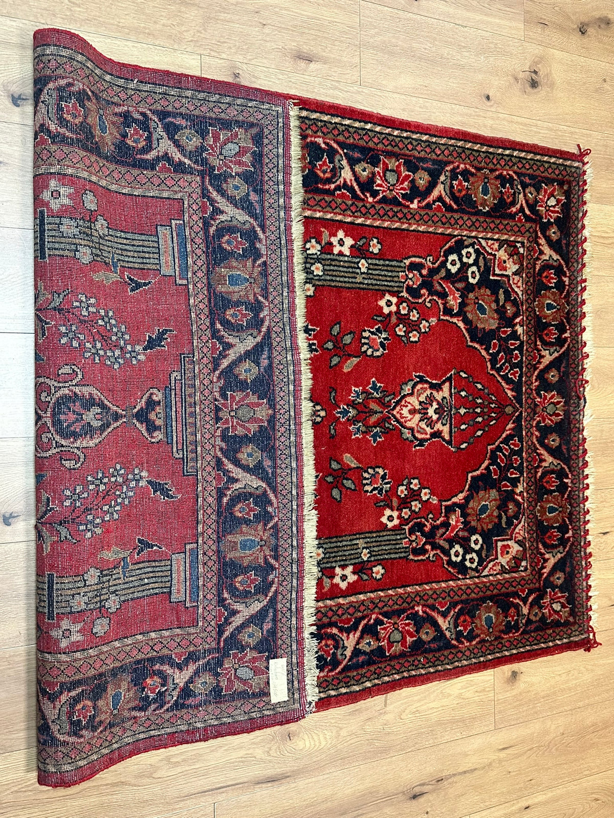 Antiker Keschan Orientteppich handgeknüpft 195x135 cm