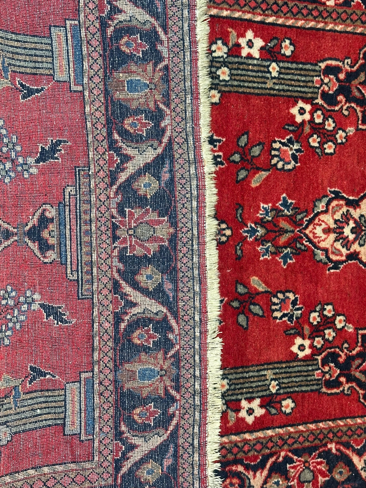 Antiker Keschan Orientteppich handgeknüpft 195x135 cm