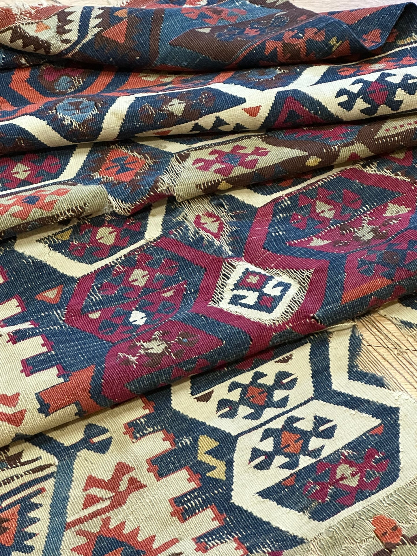 Orientteppich handgeknüpft 325x90 cm ANTIK Kilim Anatolien