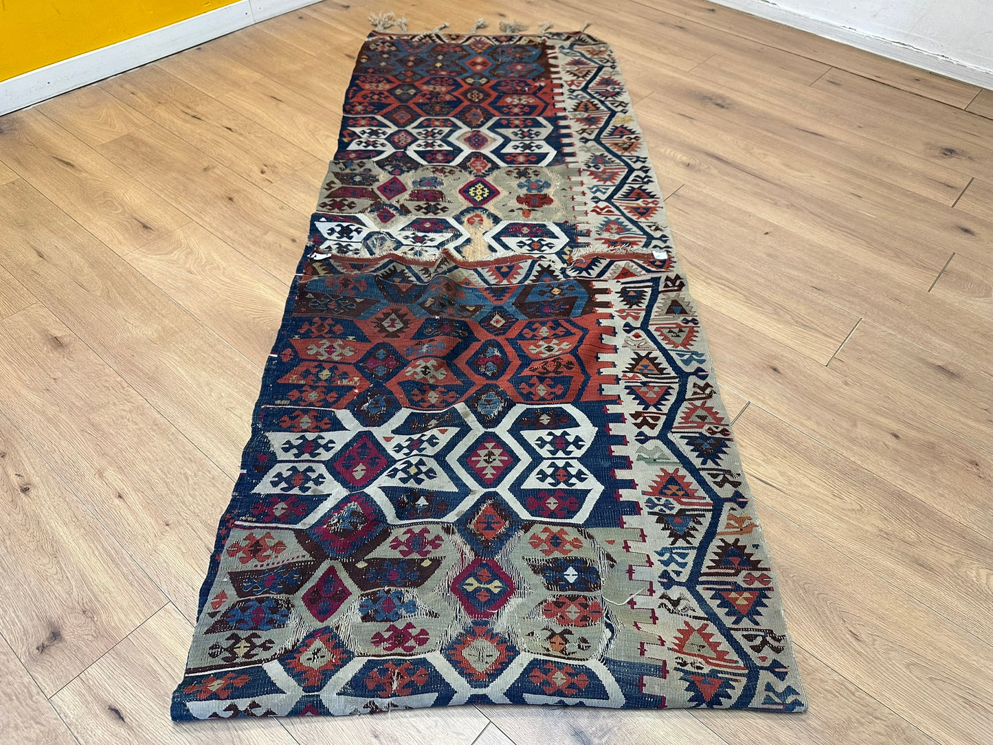 Orientteppich handgeknüpft 325x90 cm ANTIK Kilim Anatolien