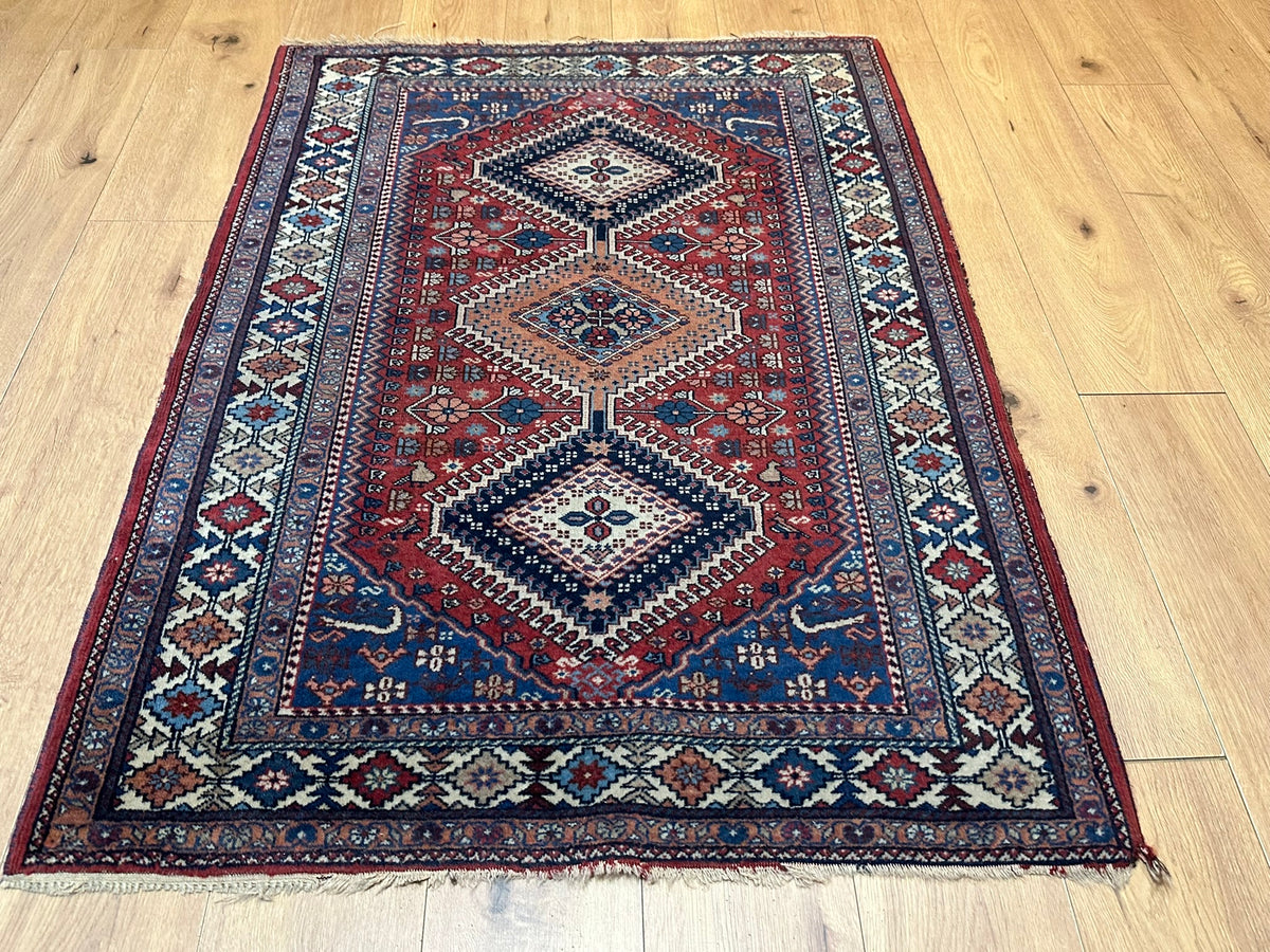 Handgeknüpfter Shiraz Orientteppich 146x107 cm