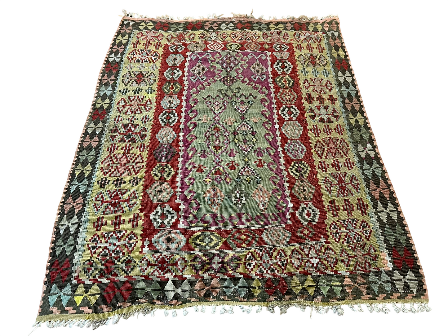 Orientteppich handgeknüpft 133x103 cm ANTIK Kilim Anatolien