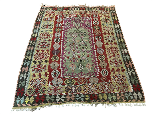 Orientteppich handgeknüpft 133x103 cm ANTIK Kilim Anatolien