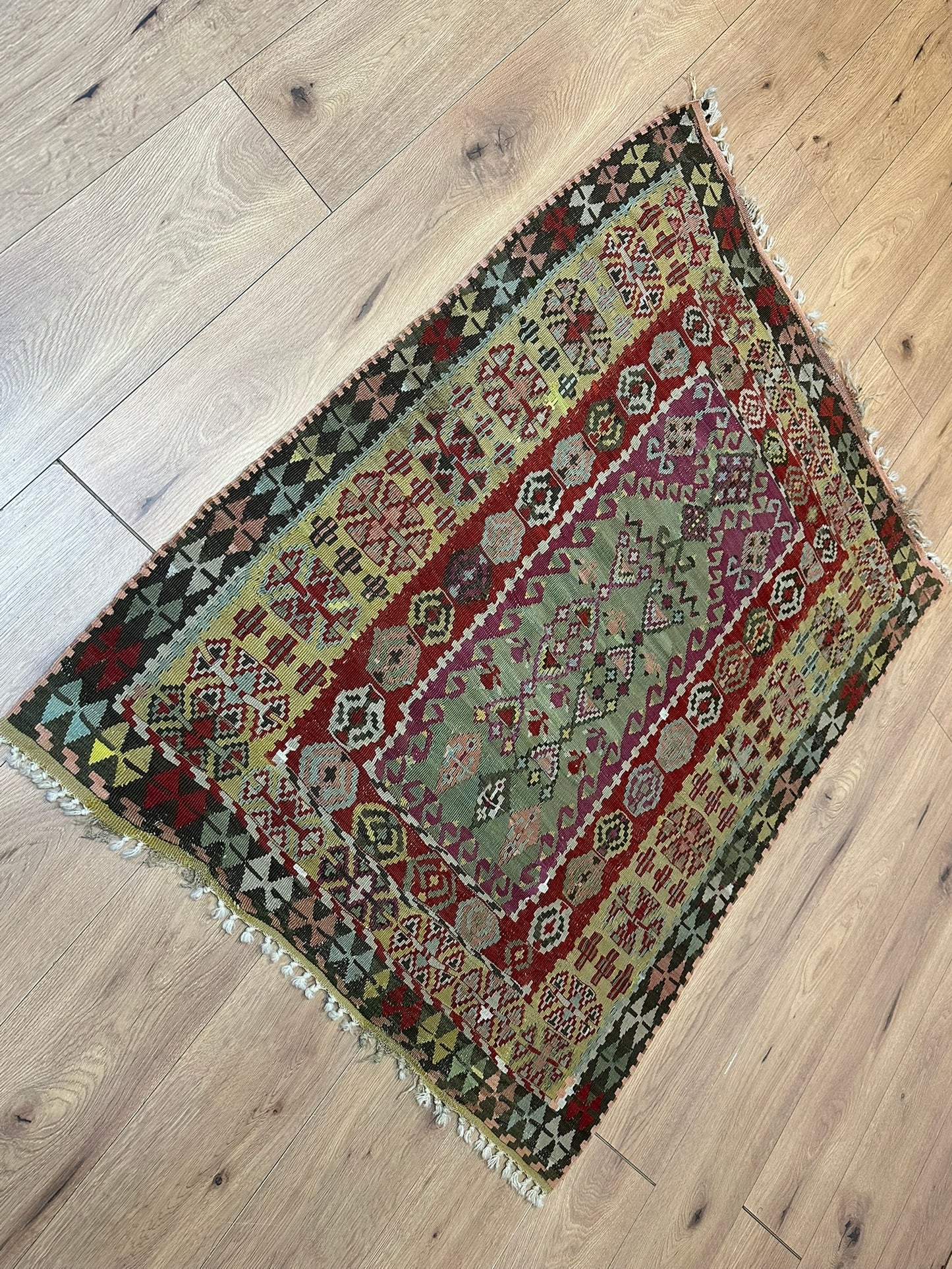 Orientteppich handgeknüpft 133x103 cm ANTIK Kilim Anatolien