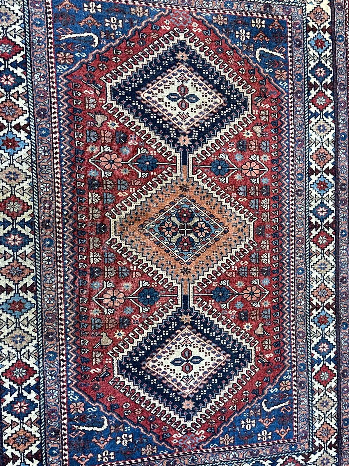 Handgeknüpfter Shiraz Orientteppich 146x107 cm