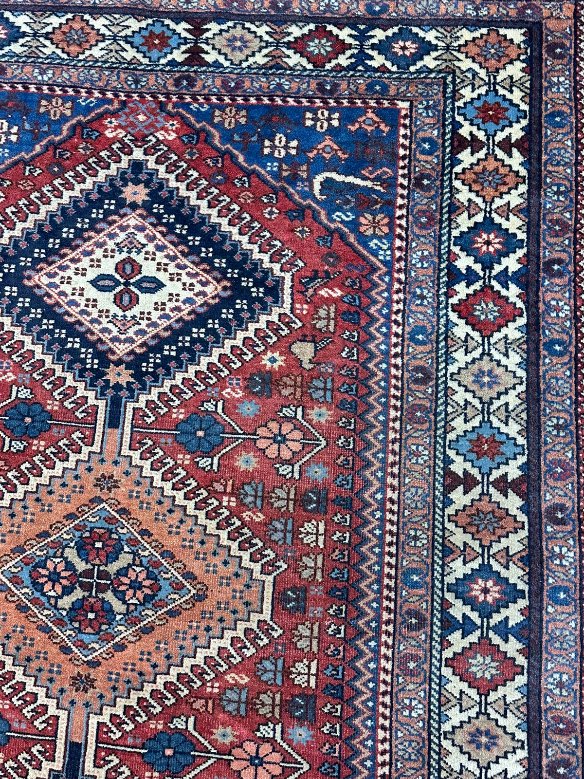 Handgeknüpfter Shiraz Orientteppich 146x107 cm