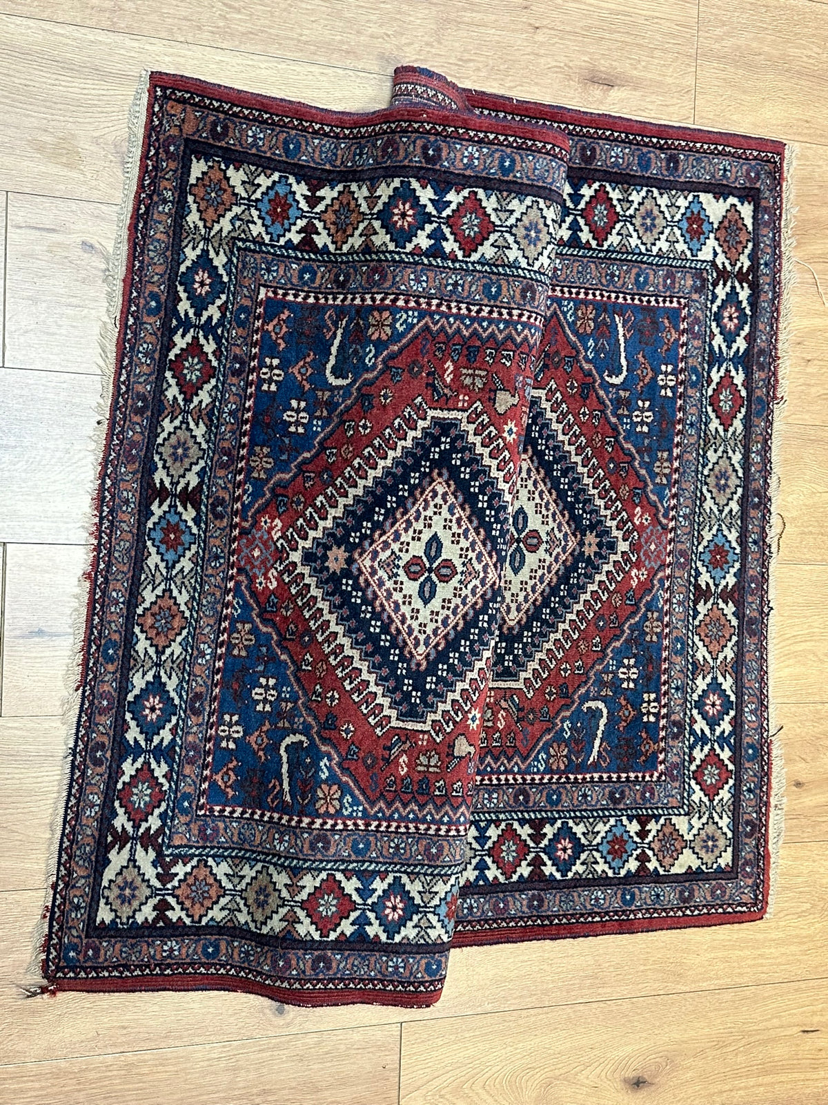 Handgeknüpfter Shiraz Orientteppich 146x107 cm