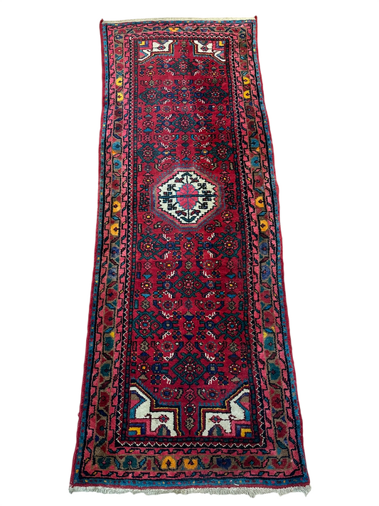Handgeknüpfter Hamadan Orient-Läufer 185x67 cm