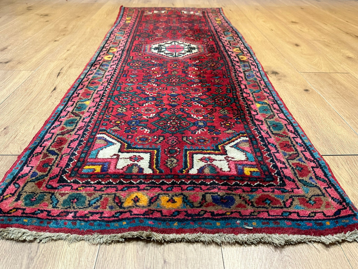 Handgeknüpfter Hamadan Orient-Läufer 185x67 cm