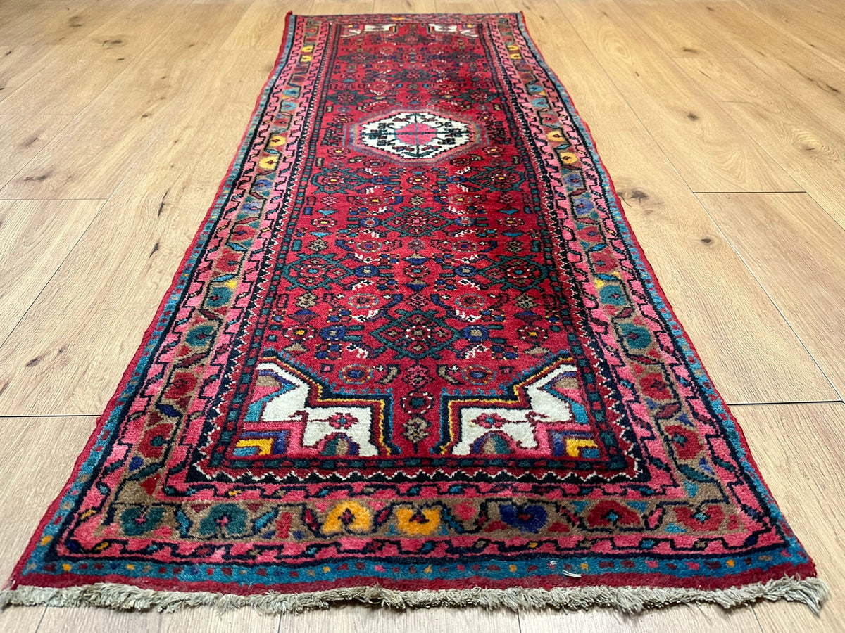 Handgeknüpfter Hamadan Orient-Läufer 185x67 cm