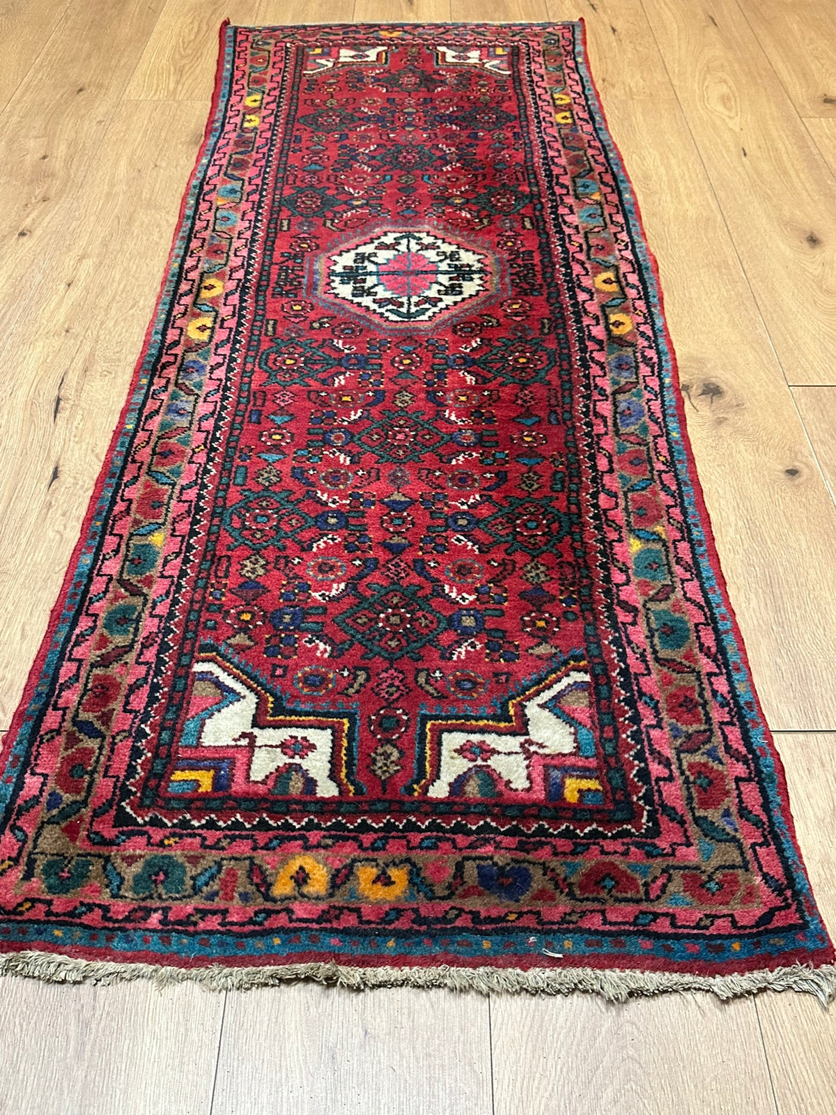 Handgeknüpfter Hamadan Orient-Läufer 185x67 cm