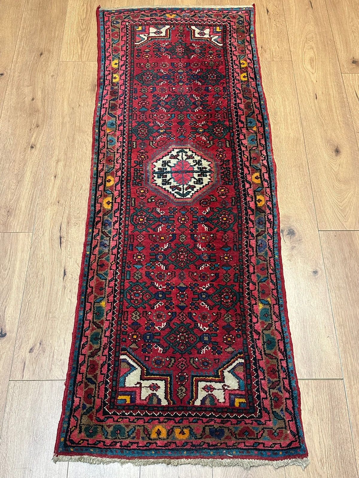 Handgeknüpfter Hamadan Orient-Läufer 185x67 cm