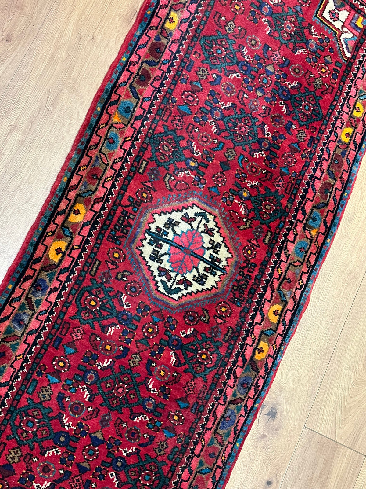 Handgeknüpfter Hamadan Orient-Läufer 185x67 cm