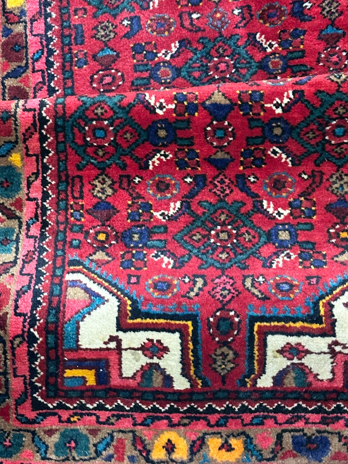 Handgeknüpfter Hamadan Orient-Läufer 185x67 cm