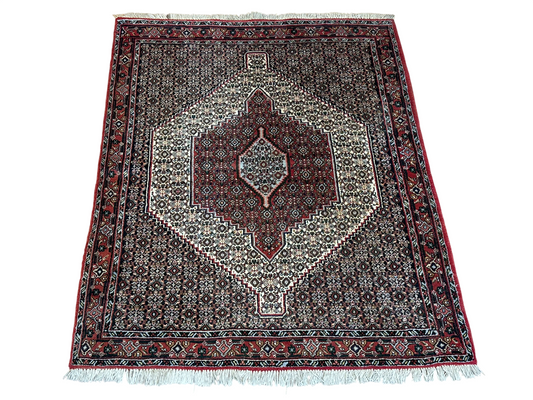 Orientteppich handgeknüpft Senneh Bidjar 150x122 cm