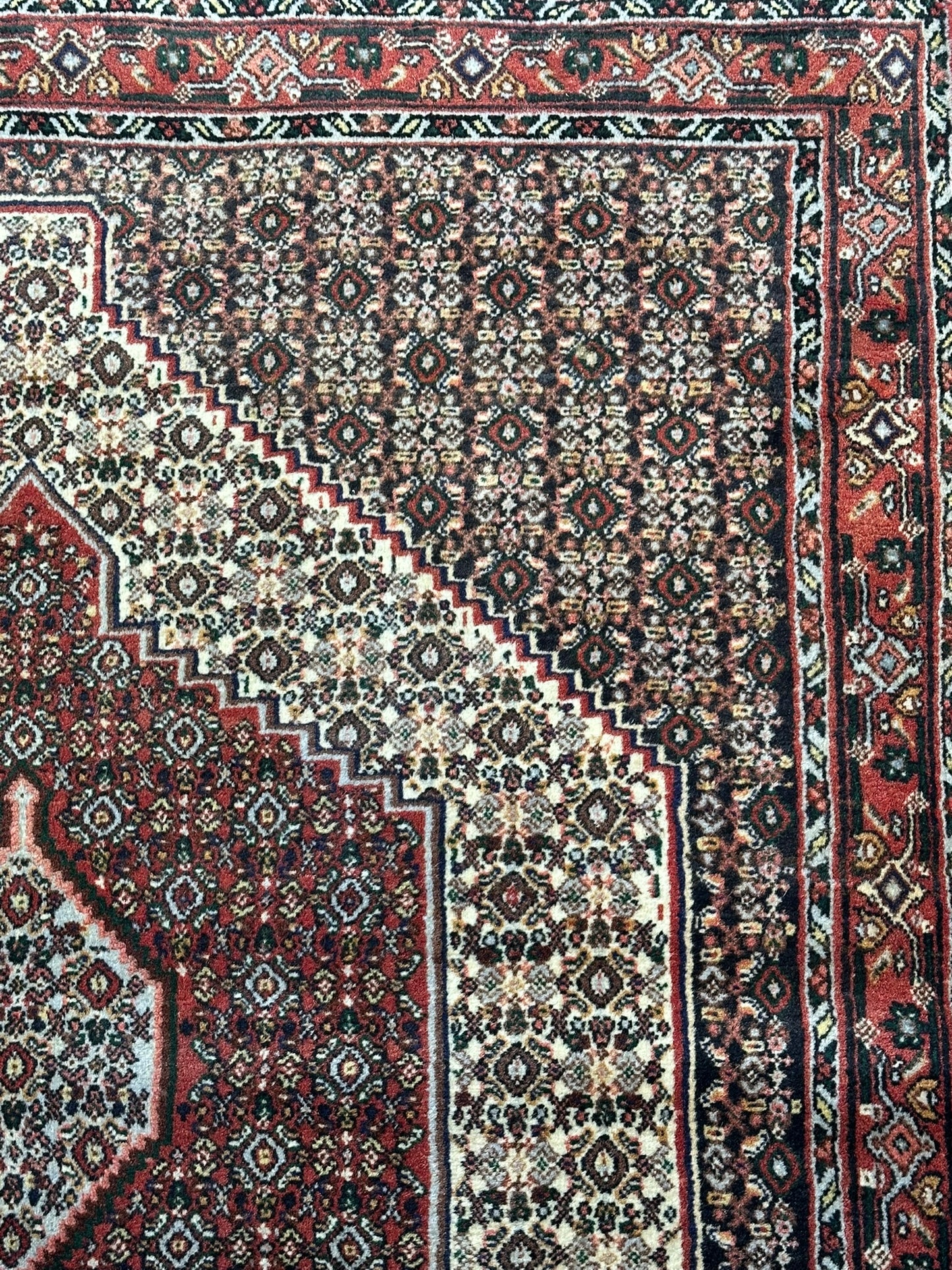 Orientteppich handgeknüpft Senneh Bidjar 150x122 cm