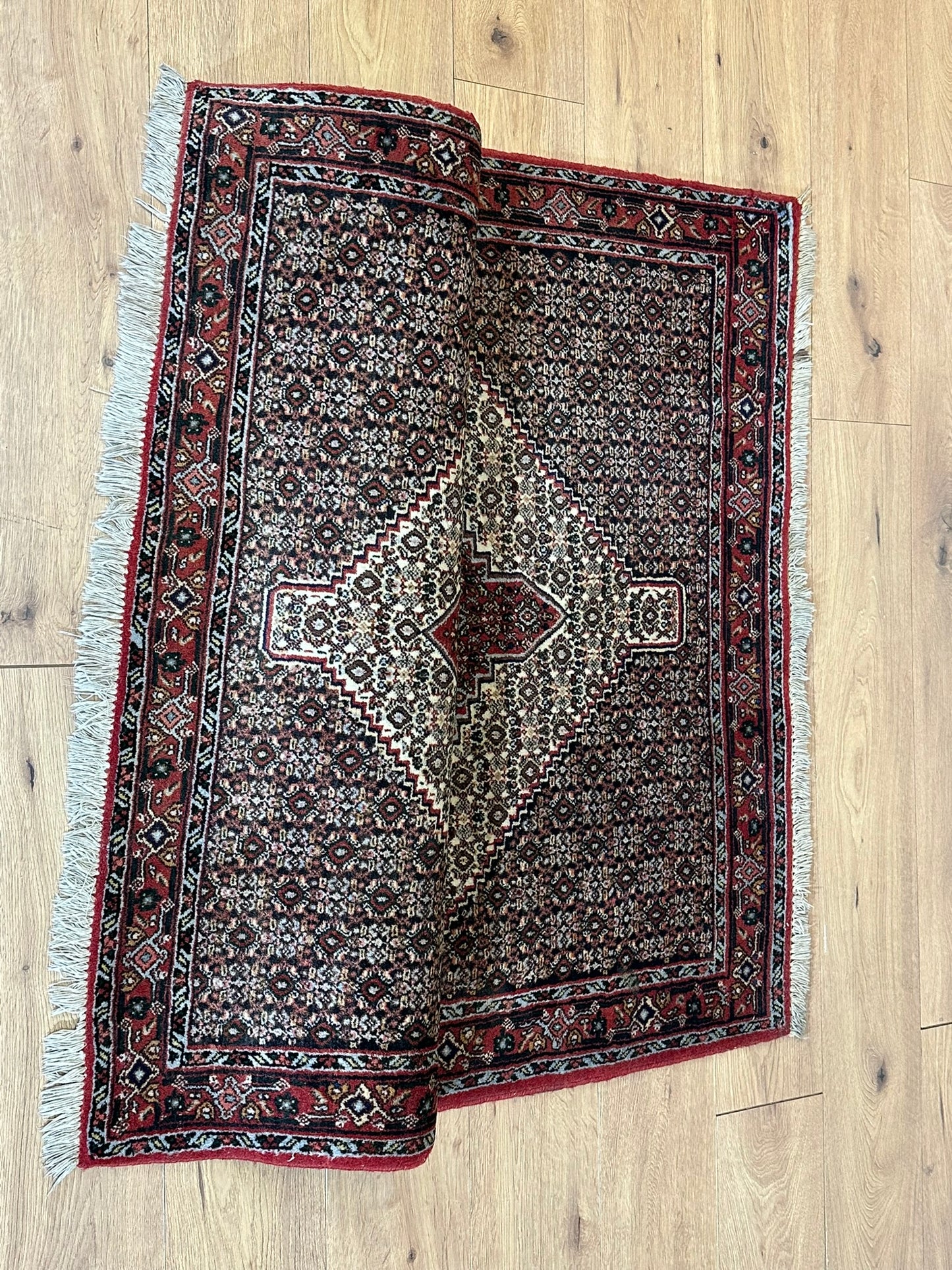 Orientteppich handgeknüpft Senneh Bidjar 150x122 cm