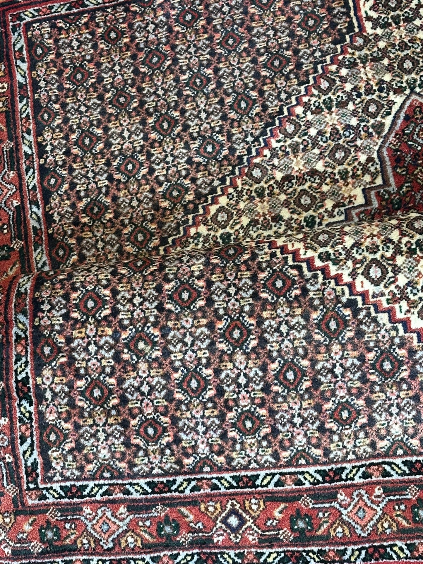 Orientteppich handgeknüpft Senneh Bidjar 150x122 cm