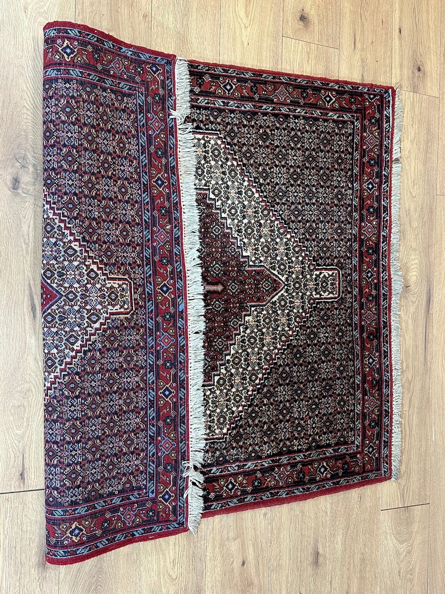 Orientteppich handgeknüpft Senneh Bidjar 150x122 cm