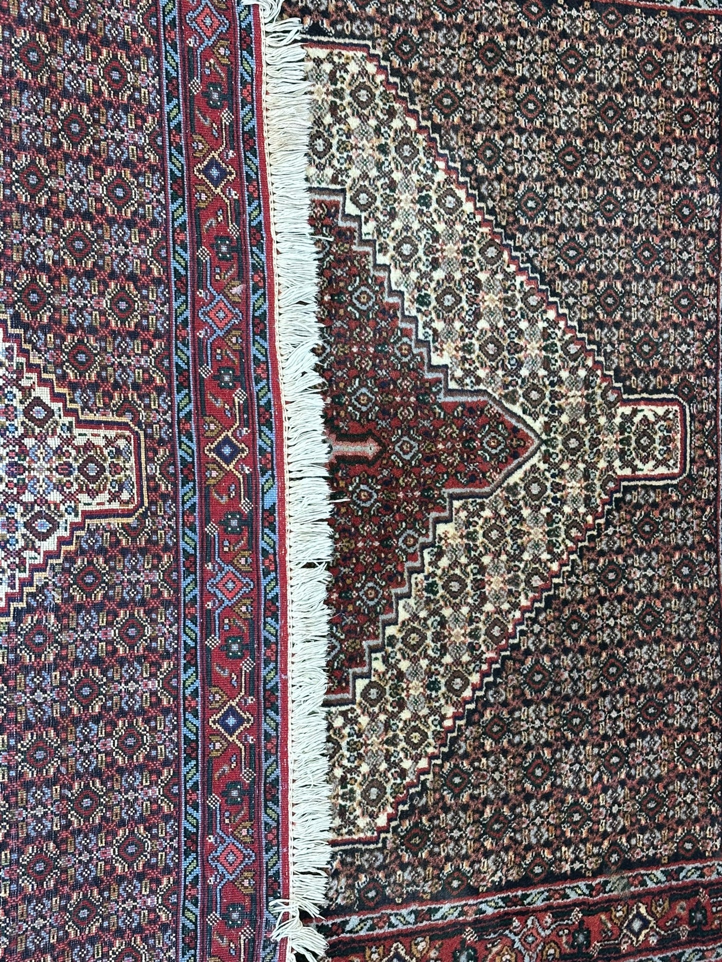 Orientteppich handgeknüpft Senneh Bidjar 150x122 cm