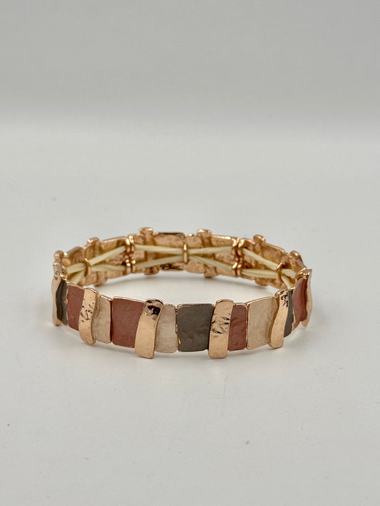 Vintage Designer Armband in Roségoldfarbe