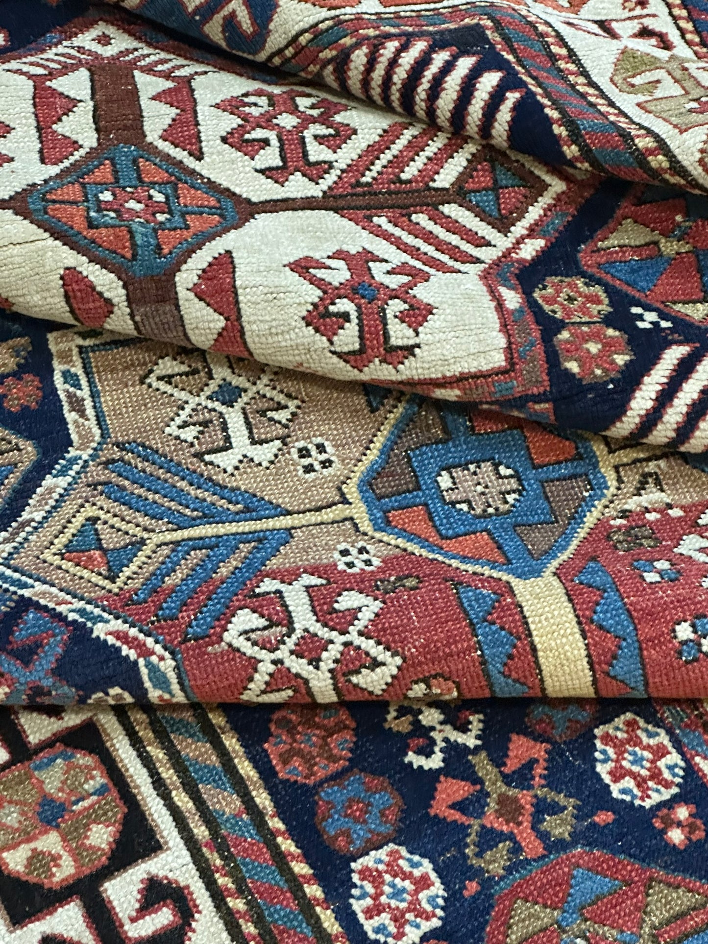 Orientteppich handgeknüpft 320x135 cm antik Kazak Akstafta