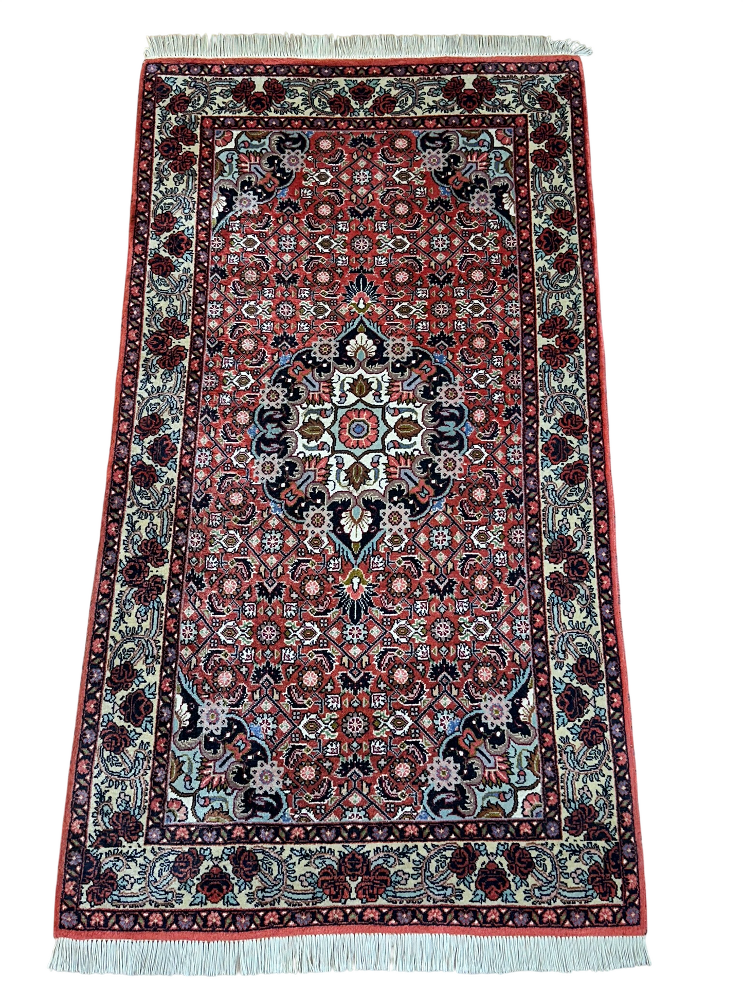Orientteppich handgeknüpft Bidjar 144x80 cm