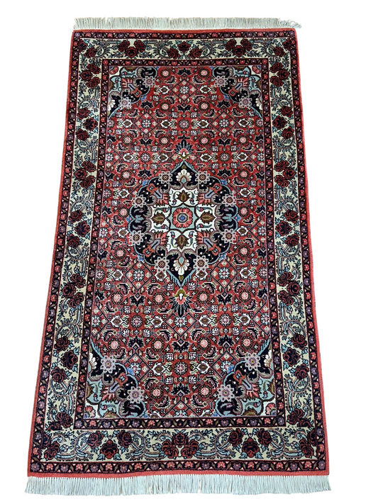 Orientteppich handgeknüpft Bidjar 144x80 cm