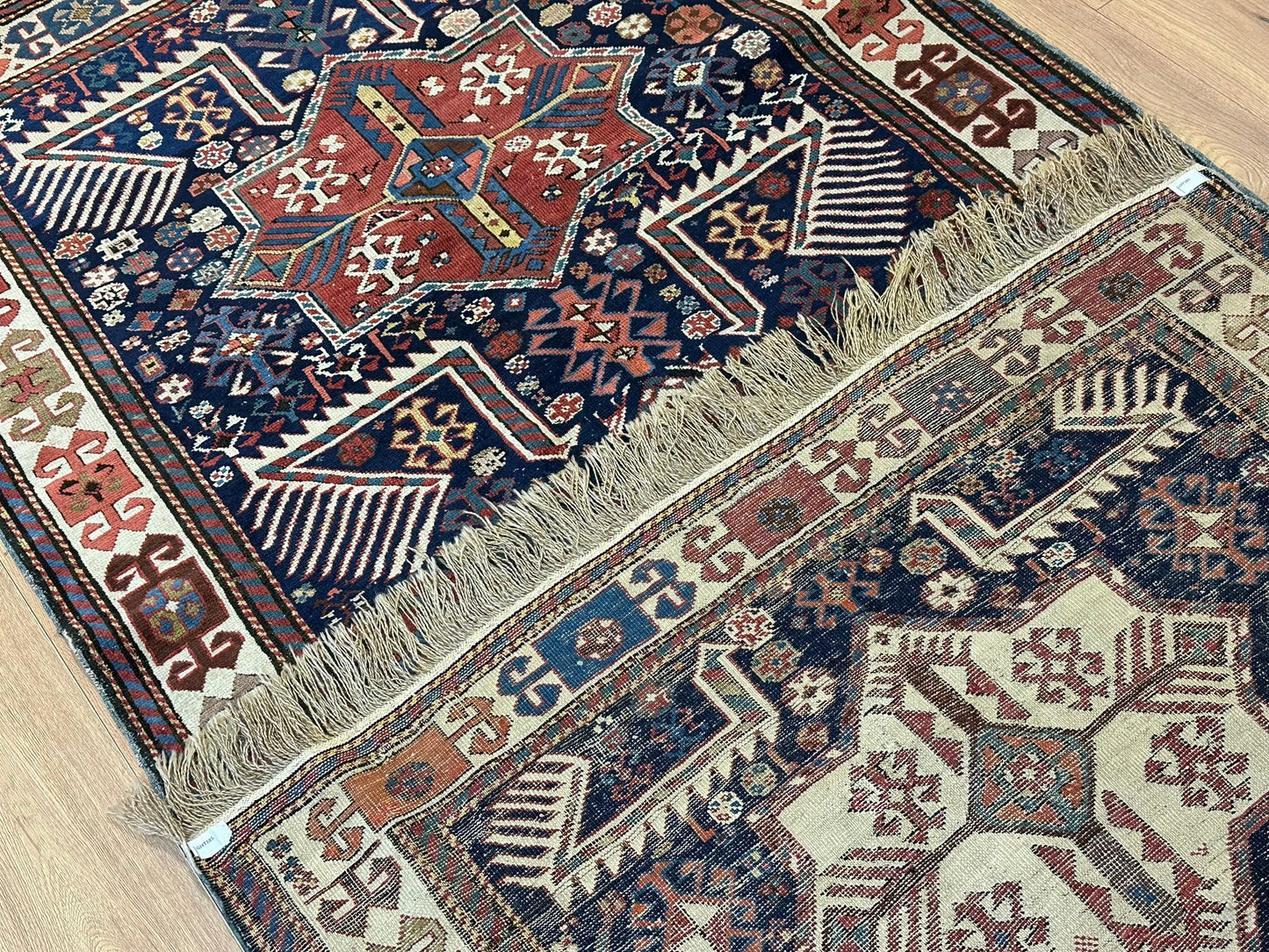 Orientteppich handgeknüpft 320x135 cm antik Kazak Akstafta