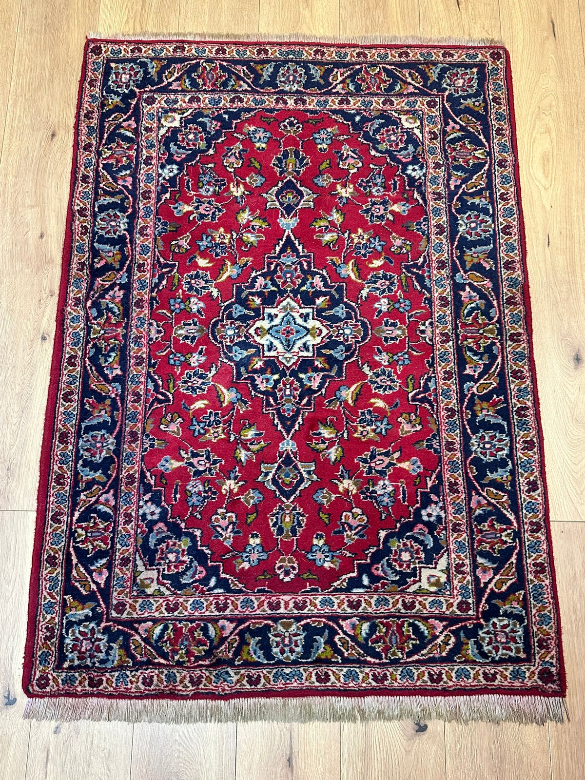 Handgeknüpfter Keschan Orientteppich Brücke 145x103 cm
