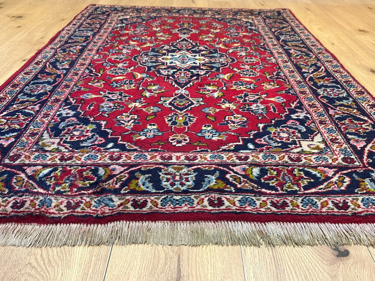 Handgeknüpfter Keschan Orientteppich Brücke 145x103 cm