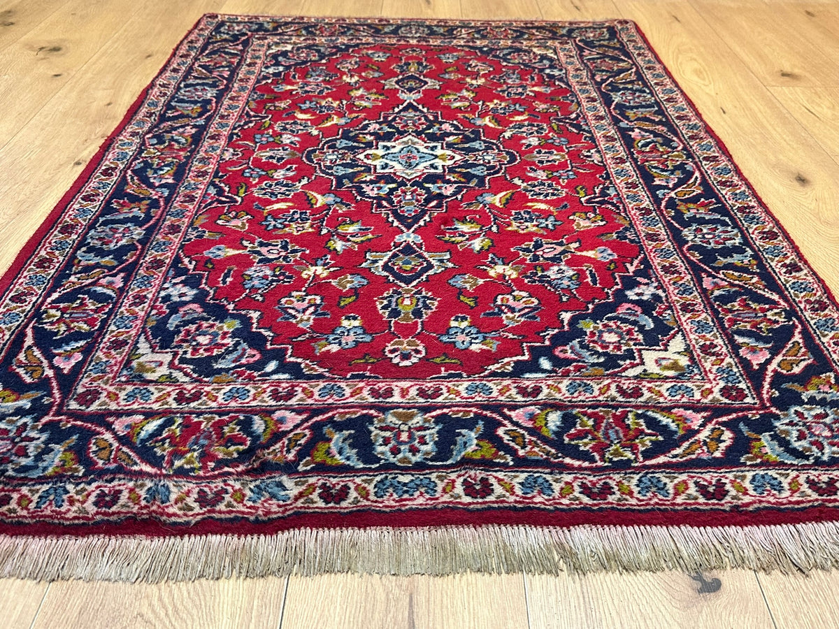 Handgeknüpfter Keschan Orientteppich Brücke 145x103 cm