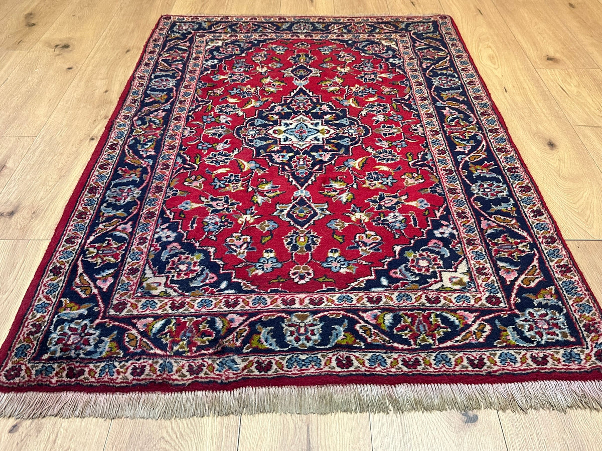 Handgeknüpfter Keschan Orientteppich Brücke 145x103 cm