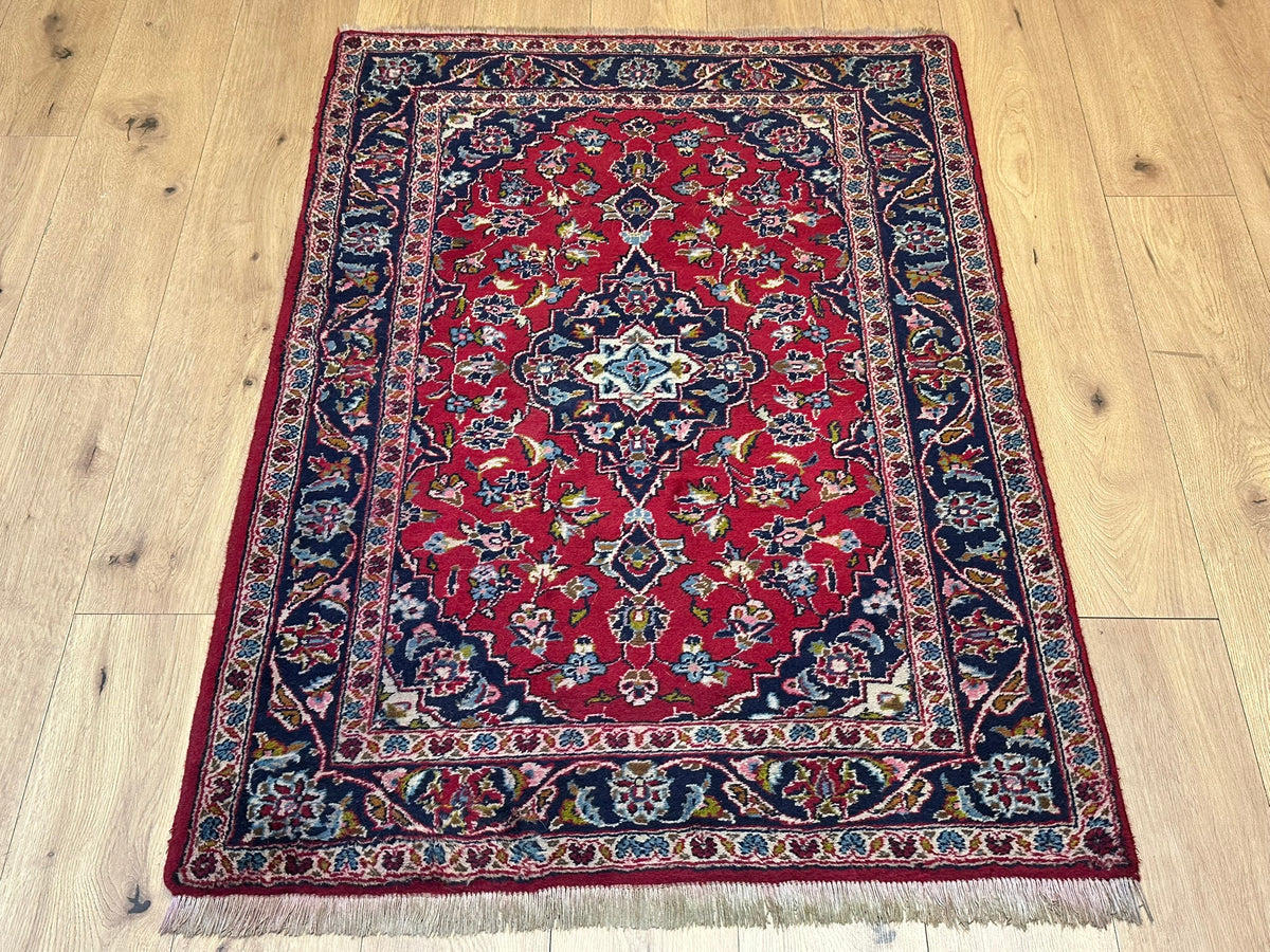 Handgeknüpfter Keschan Orientteppich Brücke 145x103 cm