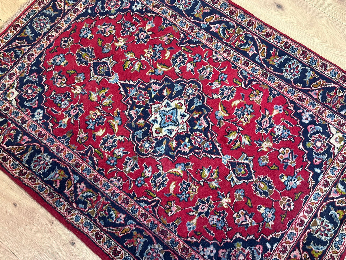 Handgeknüpfter Keschan Orientteppich Brücke 145x103 cm