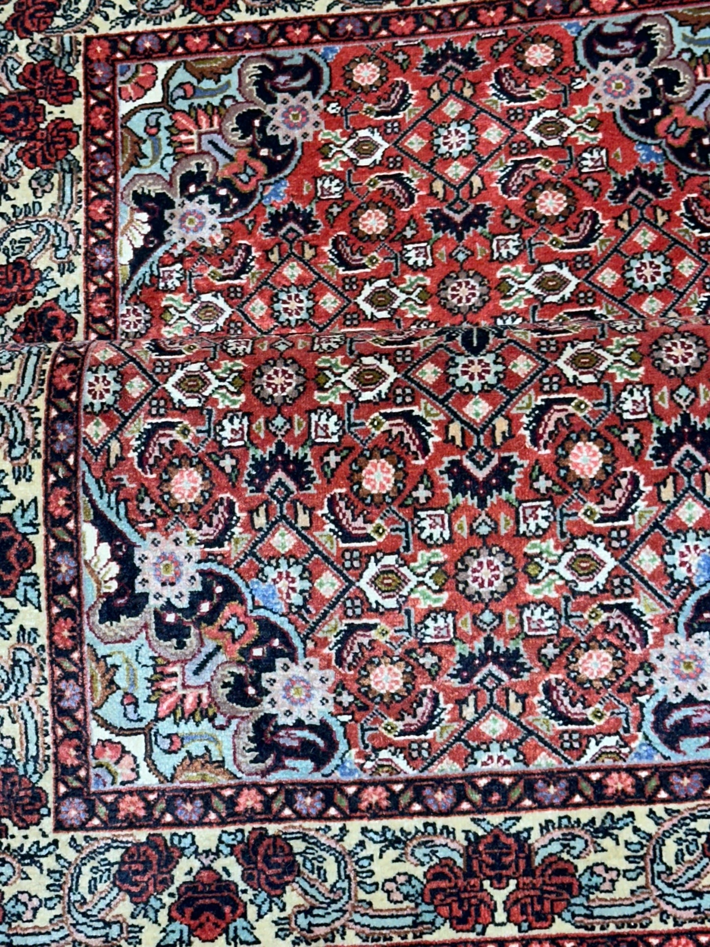 Orientteppich handgeknüpft Bidjar 144x80 cm