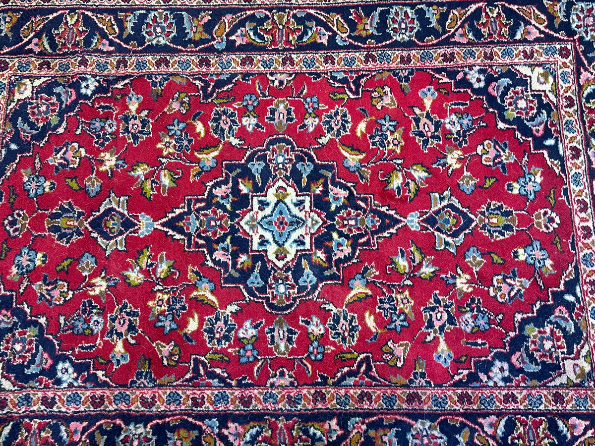 Handgeknüpfter Keschan Orientteppich Brücke 145x103 cm
