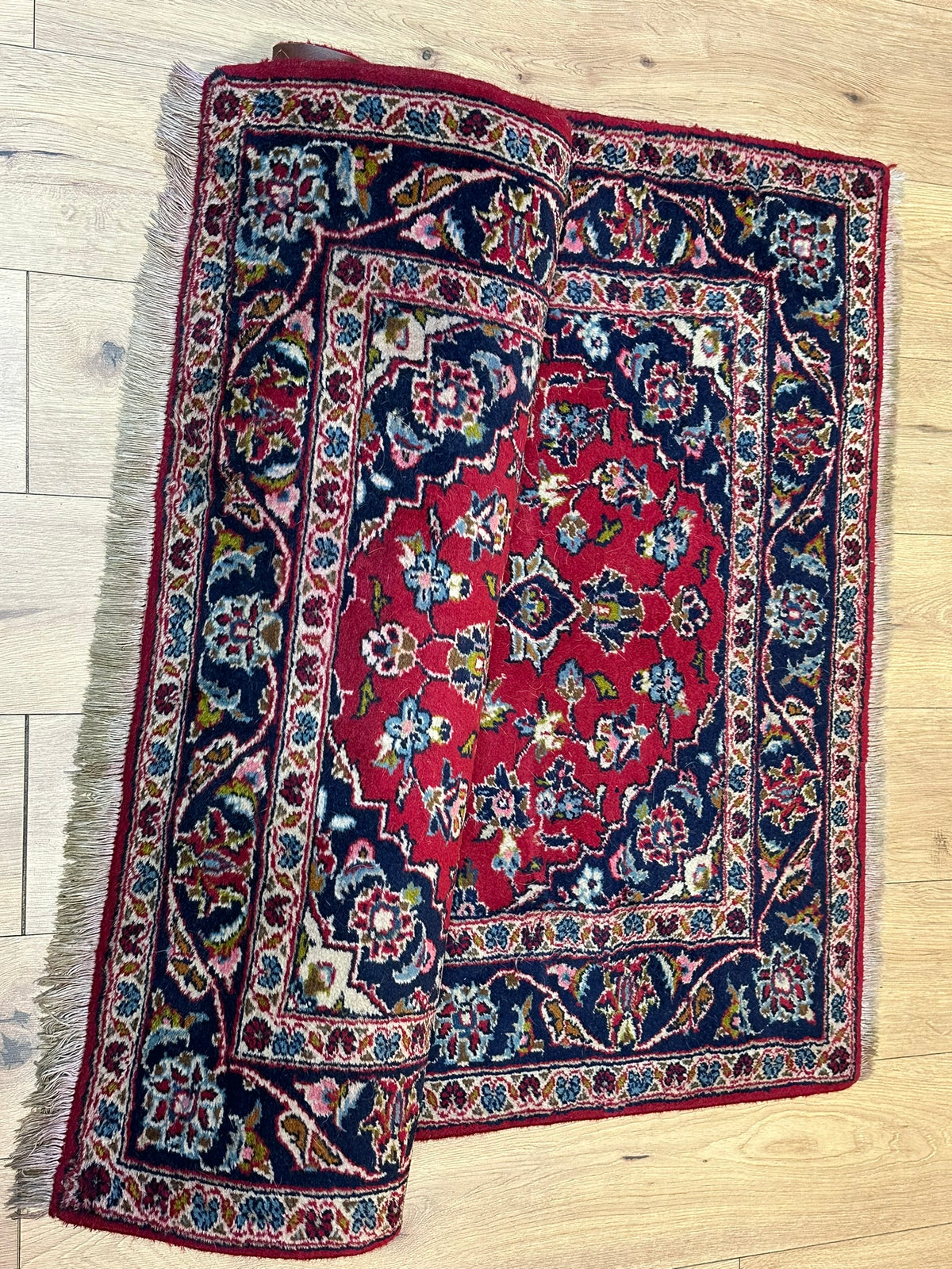 Handgeknüpfter Keschan Orientteppich Brücke 145x103 cm