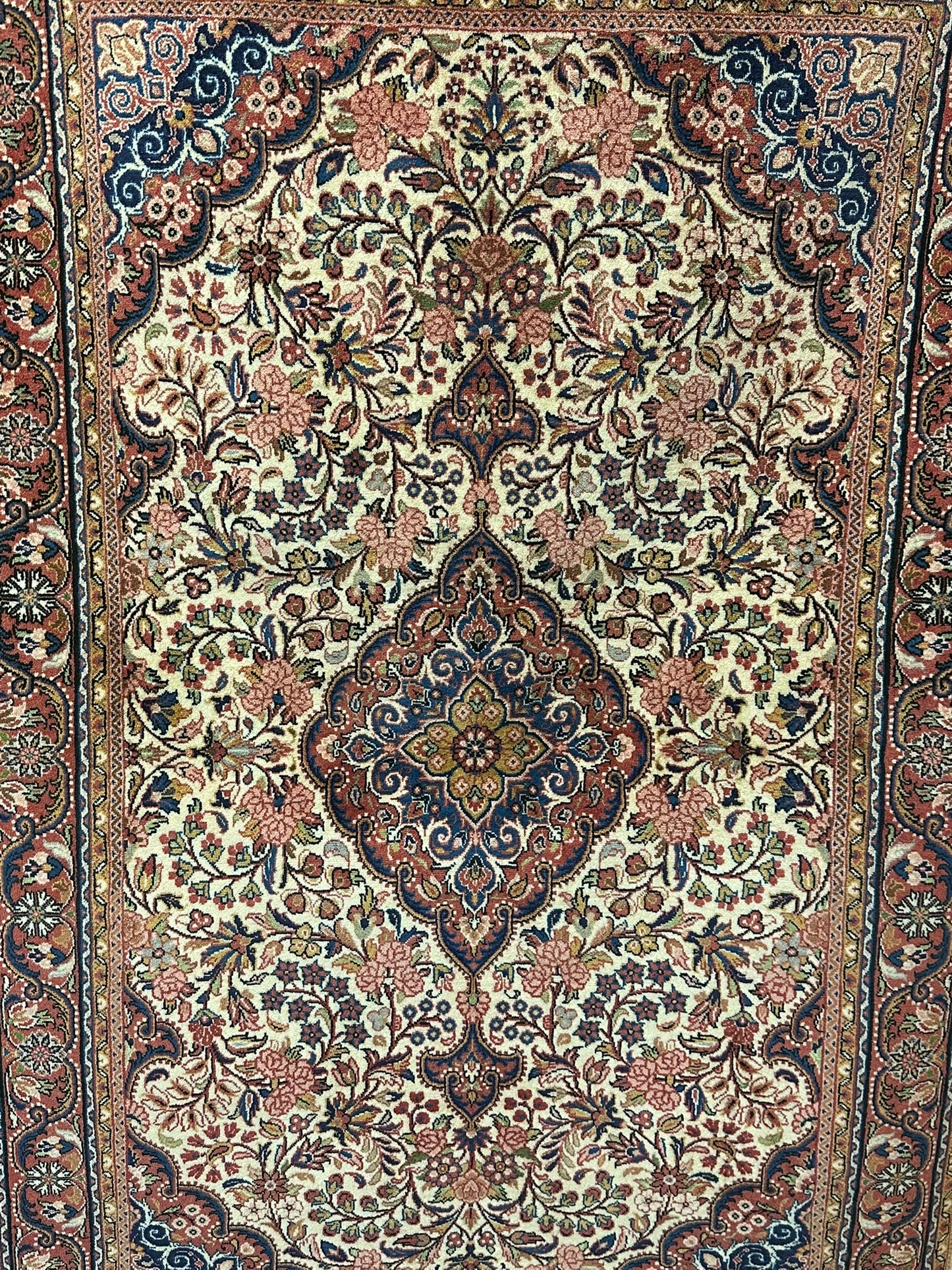 Orientteppich handgeknüpft 153x106 cm Sarough Medaillon