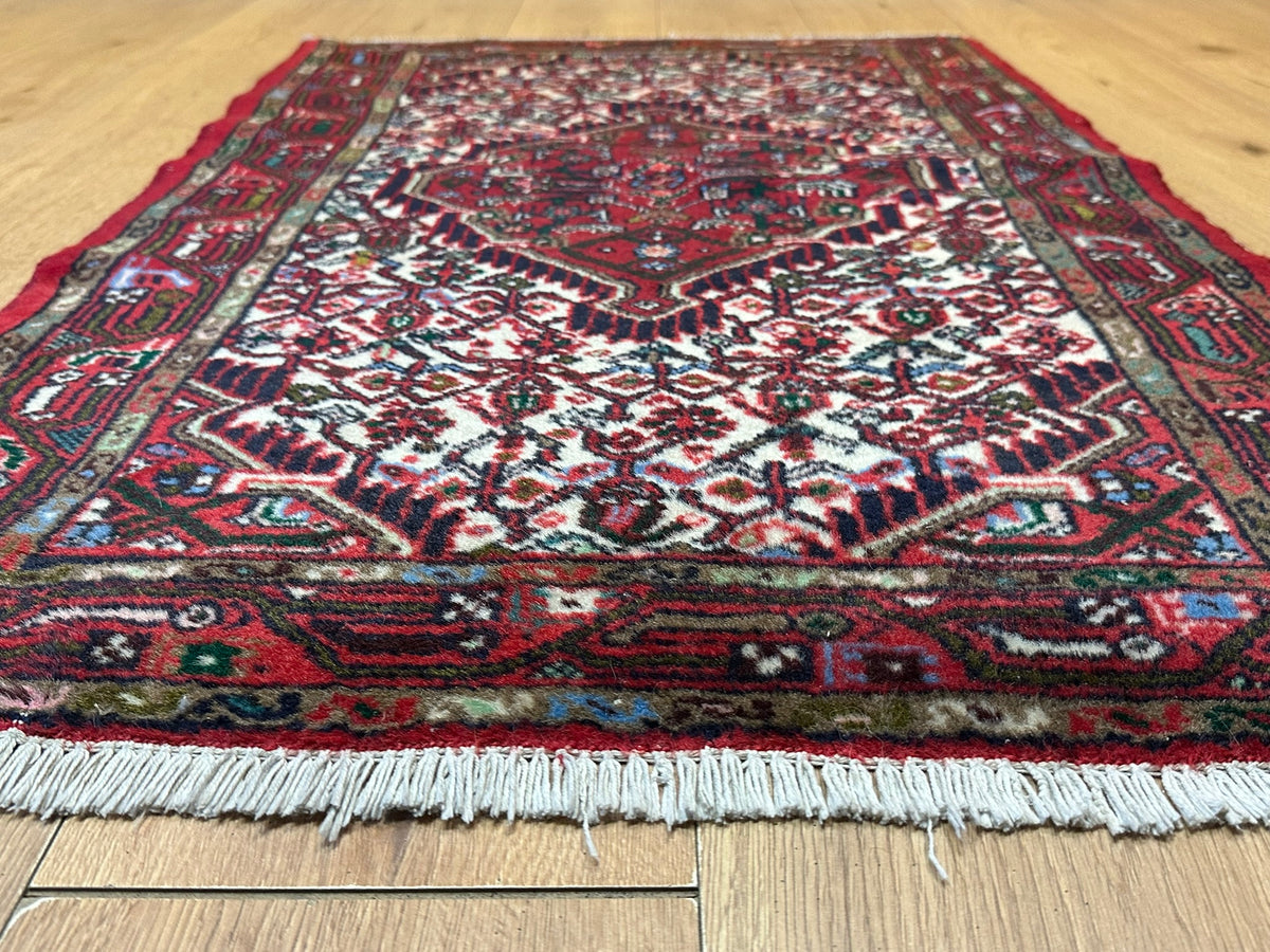 Handgeknüpfter Hamadan Orientteppich Brücke 130x77 cm