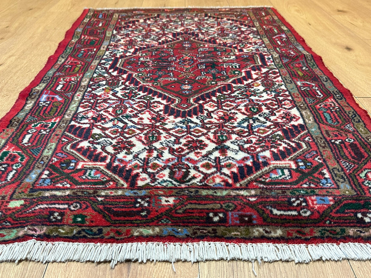 Handgeknüpfter Hamadan Orientteppich Brücke 130x77 cm