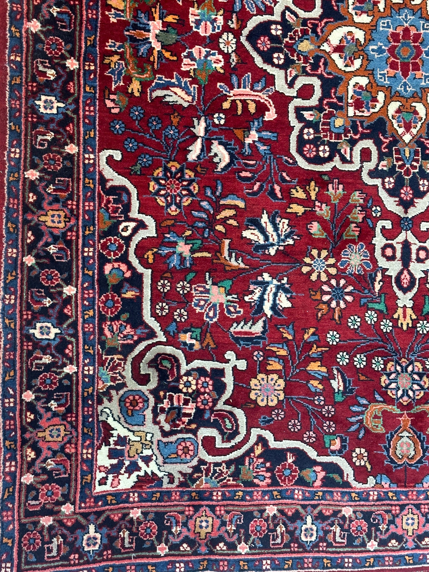 Antiker handgeknüpfter Perser Bidjar Orientteppich - 145x100 cm