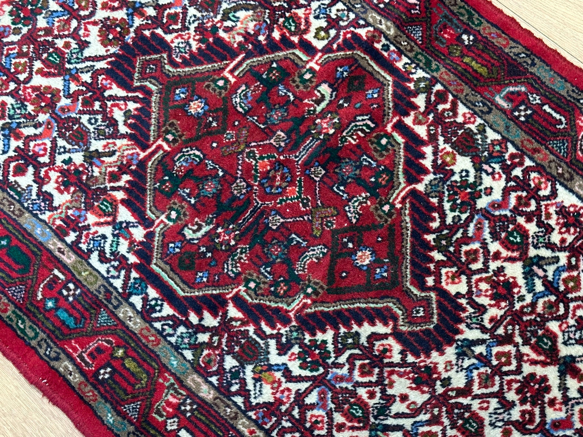 Handgeknüpfter Hamadan Orientteppich Brücke 130x77 cm