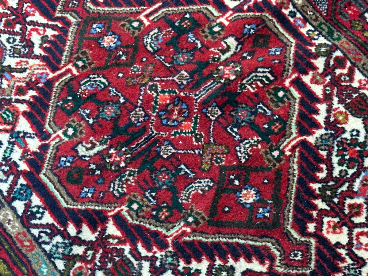 Handgeknüpfter Hamadan Orientteppich Brücke 130x77 cm